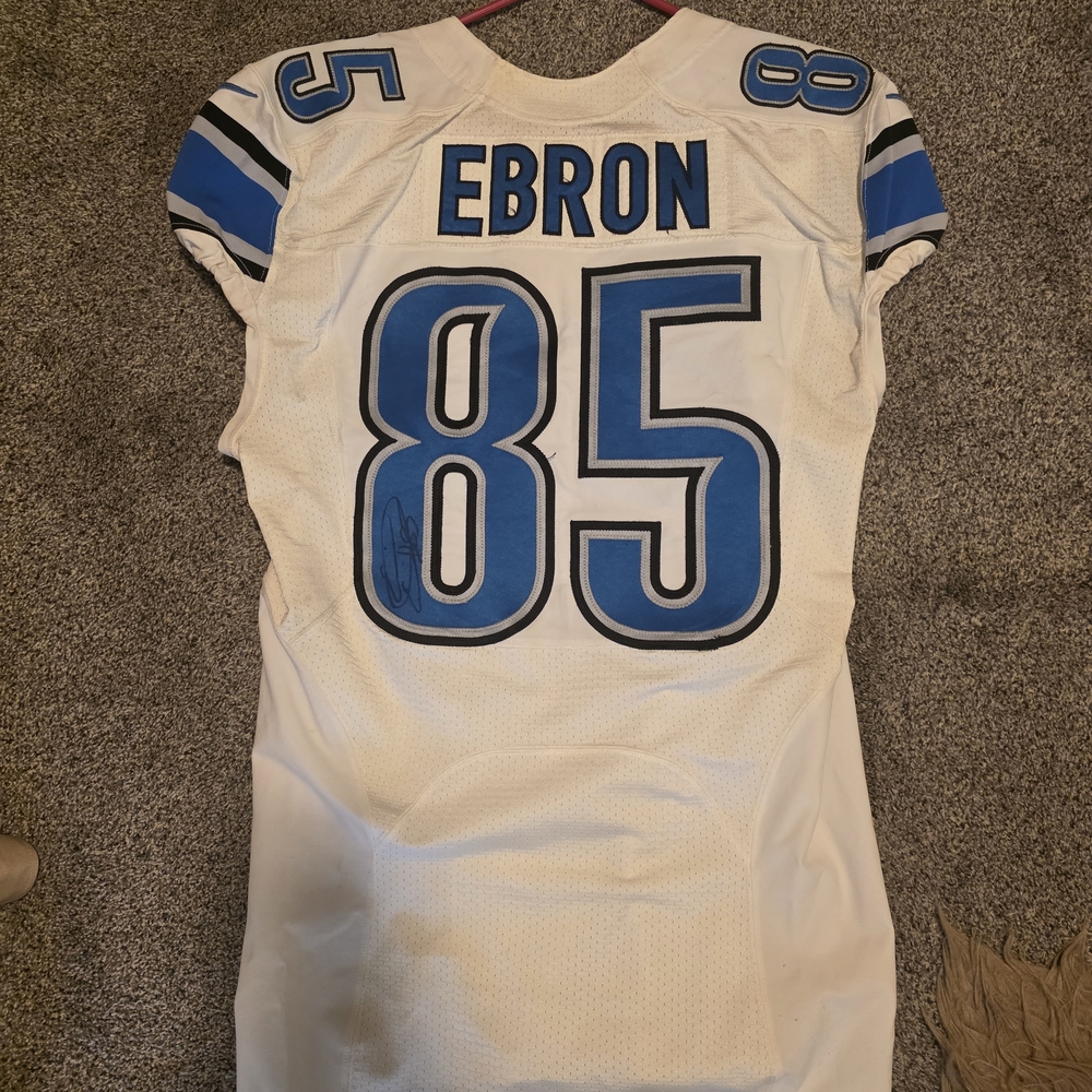 Game Used/Worn Detroit Lions Jersey - Eric Ebron